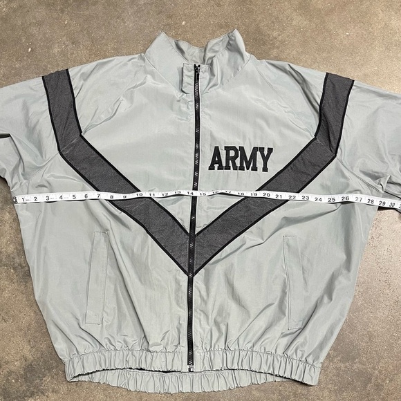 Vintage 90s Reflective Army Boxy Nylon Windbreaker Jacket - Picture 9 of 12